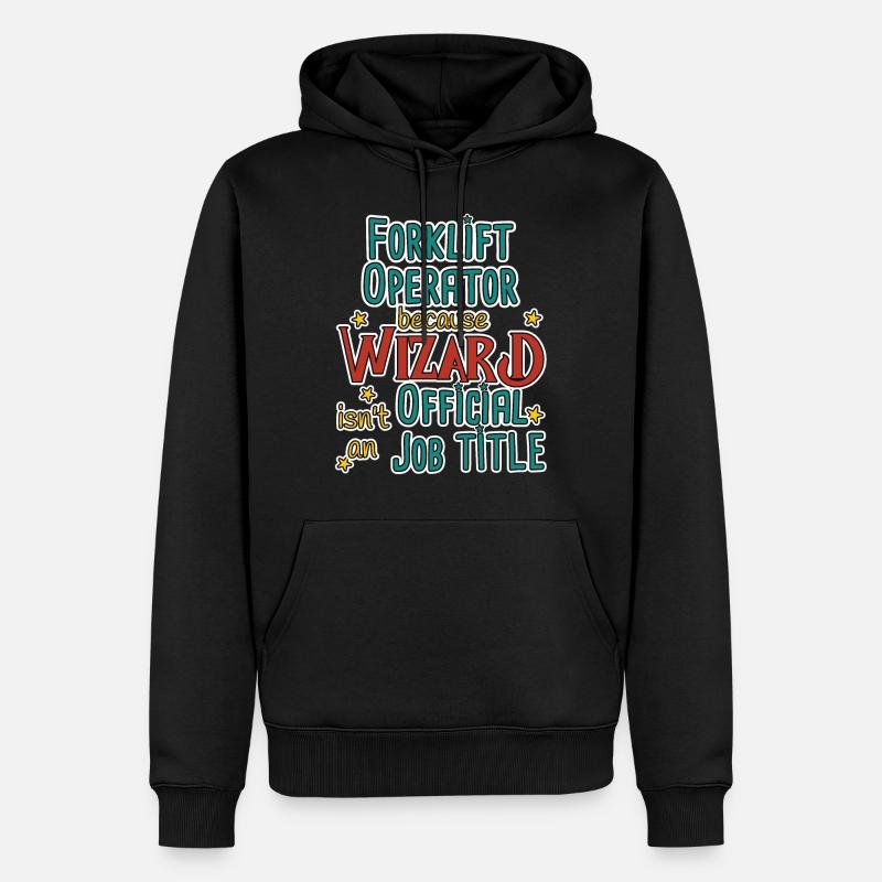 Assistant de cariste - Sweat à capuche Premium bio Homme - noir