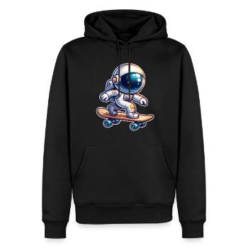 Planche à roulettes Skate Astronaute - Sweat à capuche Premium bio Homme - noir - Devant - Nico (187cm)