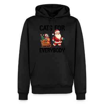 Cats For Everybody - Männer Premium Bio Hoodie - Schwarz - Vorne - Nico (187cm)
