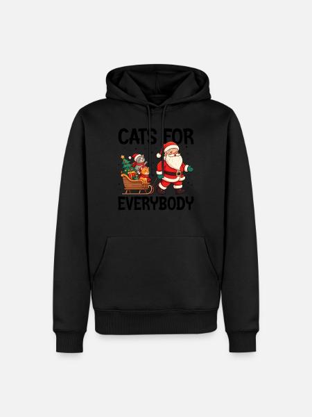 Cats For Everybody - Men’s Premium Organic Hoodie - black
