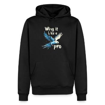 Propriétaire de perroquet Parrot Life et exotique - Sweat à capuche Premium bio Homme - noir - Devant - Nico (187cm)