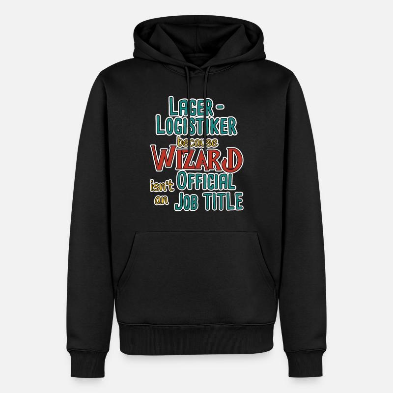 Lagerlogistiker Wizard - Männer Premium Bio Hoodie - Schwarz