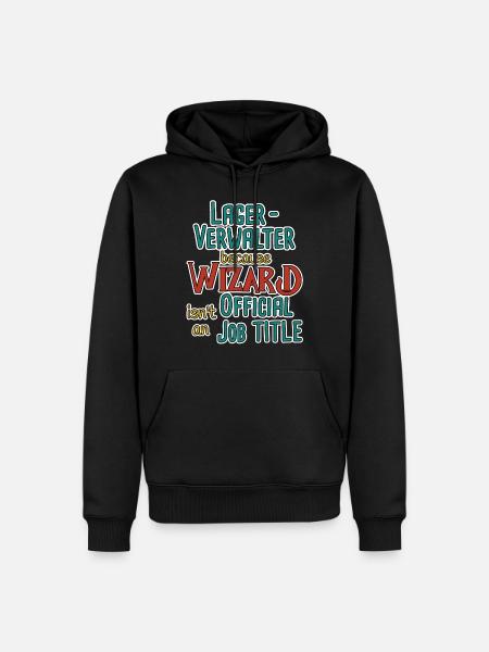 Warehouse Manager Wizard - Men’s Premium Organic Hoodie - black