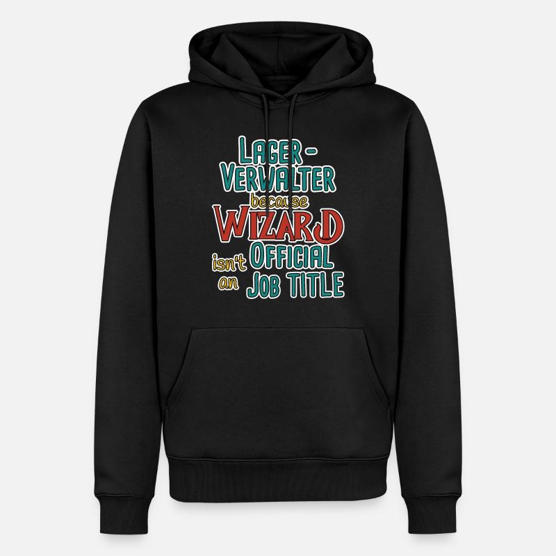 Assistant Gestionnaire d’entrepôt - Sweat à capuche Premium bio Homme - noir