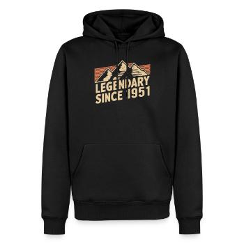 Legendär Seit 1951 Geburtstag - Männer Premium Bio Hoodie - Schwarz - Vorne - Nico (187cm)