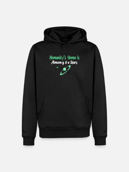 Space Exploration Cosmic Discovery - Men’s Premium Organic Hoodie - black