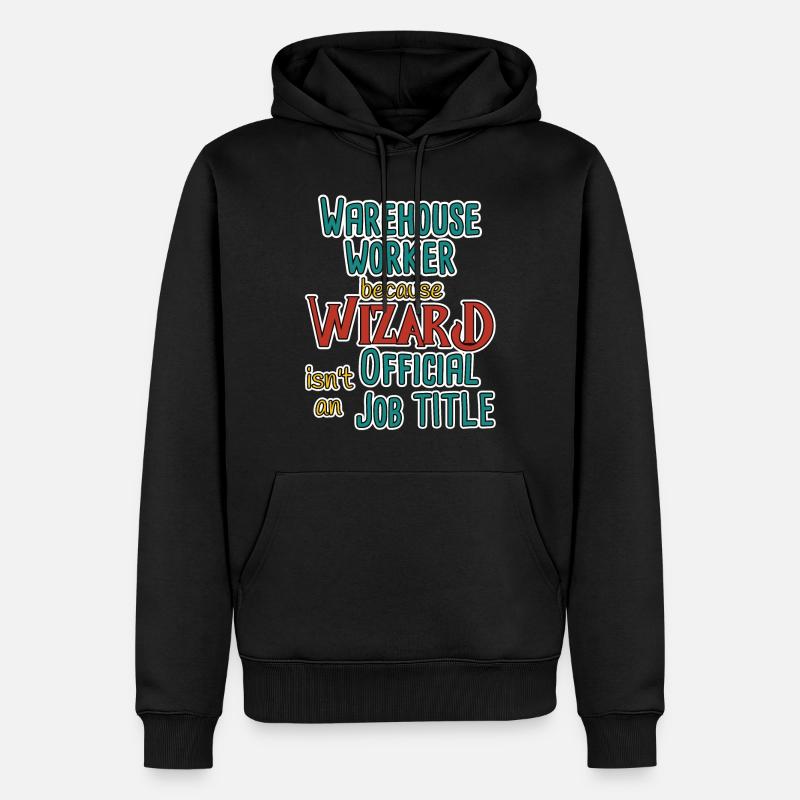 Assistant Magasinier - Sweat à capuche Premium bio Homme - noir