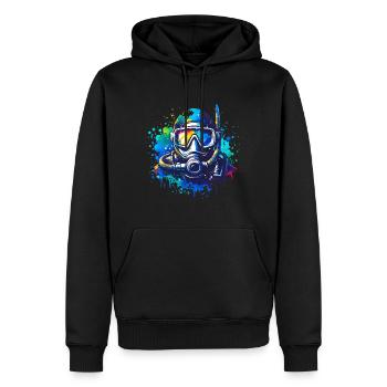 Tauchen Taucher - Männer Premium Bio Hoodie - Schwarz - Vorne - Nico (187cm)