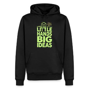 Bricolage avec des enfants, projets de bricolage et drôles - Sweat à capuche Premium bio Homme - noir - Devant - Nico (187cm)