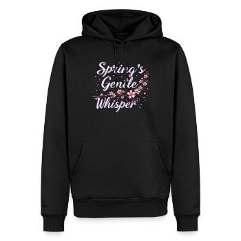 Cherry blossom enthusiast Sakura Lovers Springtime - Men’s Premium Organic Hoodie - black - Front - Nico (187cm)