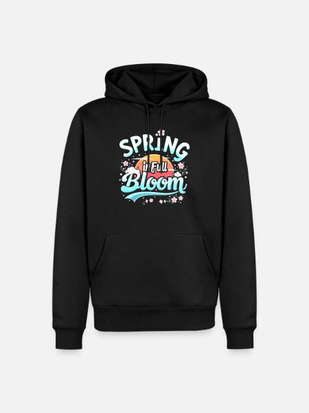 Kirschblüten-enthusiast Sakura Lovers Springtime - Männer Premium Bio Hoodie - Schwarz