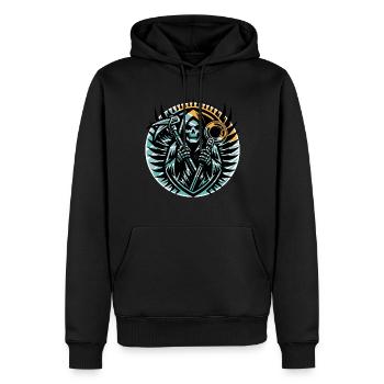 Sondeln Metalldetektor - Männer Premium Bio Hoodie - Schwarz - Vorne - Nico (187cm)