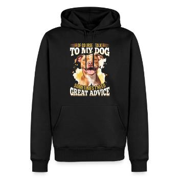 Pitbull Terrier Dog Owner - Männer Premium Bio Hoodie - Schwarz - Vorne - Nico (187cm)