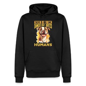Pitbull Terrier Dog Owner - Männer Premium Bio Hoodie - Schwarz - Vorne - Nico (187cm)