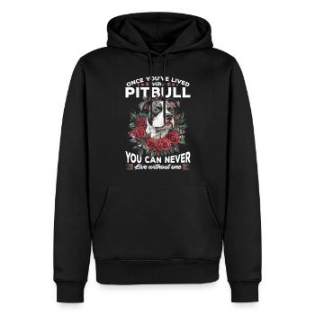 Pitbull Terrier Dog Owner - Männer Premium Bio Hoodie - Schwarz - Vorne - Nico (187cm)