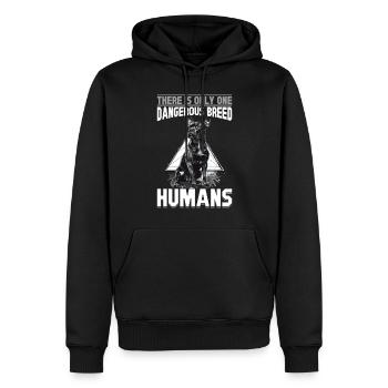 Pitbull Terrier Dog Owner - Männer Premium Bio Hoodie - Schwarz - Vorne - Nico (187cm)