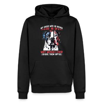 Pitbull Terrier Dog Owner - Männer Premium Bio Hoodie - Schwarz - Vorne - Nico (187cm)