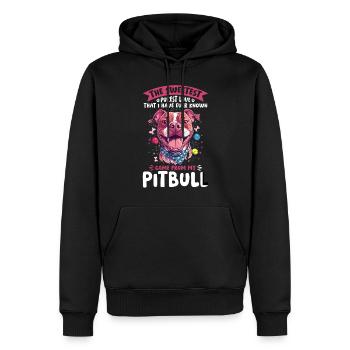 Pitbull Terrier Dog Owner - Männer Premium Bio Hoodie - Schwarz - Vorne - Nico (187cm)