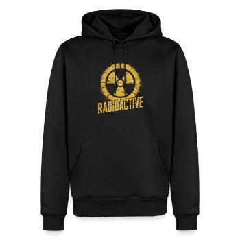 Radioactive - Männer Premium Bio Hoodie - Schwarz - Vorne - Nico (187cm)