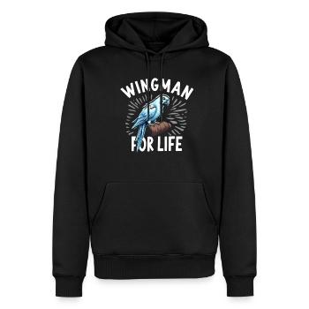 Propriétaire de perroquet Parrot Life et exotique - Sweat à capuche Premium bio Homme - noir - Devant - Nico (187cm)