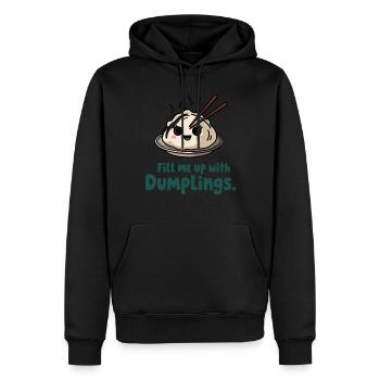 Dim-sum-liebhaber Chinesischer Küche Und Knödel - Männer Premium Bio Hoodie - Schwarz - Vorne - Nico (187cm)
