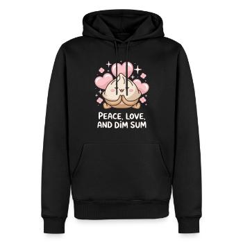 Dim-sum lovers of Chinese cuisine and dumplings - Men’s Premium Organic Hoodie - black - Front - Nico (187cm)
