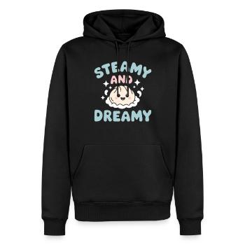 Dim-sum lovers of Chinese cuisine and dumplings - Men’s Premium Organic Hoodie - black - Front - Nico (187cm)