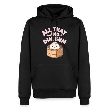 Dim-sum-liebhaber Chinesischer Küche Und Knödel - Männer Premium Bio Hoodie - Schwarz - Vorne - Nico (187cm)