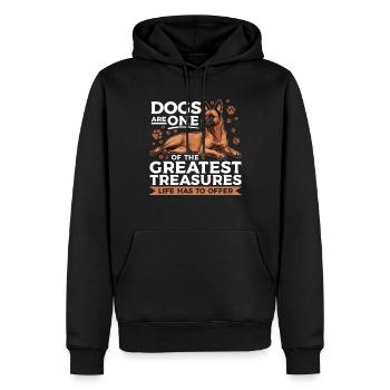 Belgian Malinois Lover Dog Owner - Men’s Premium Organic Hoodie - black - Front - Nico (187cm)