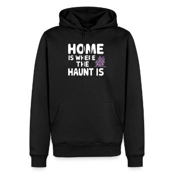 Cozy, Horror, Aesthetics, Spooky, Cozy - Men’s Premium Organic Hoodie - black - Front - Nico (187cm)