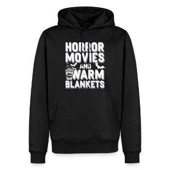 Cozy, Horror, Aesthetics, Spooky, Cozy - Men’s Premium Organic Hoodie - black - Front - Nico (187cm)