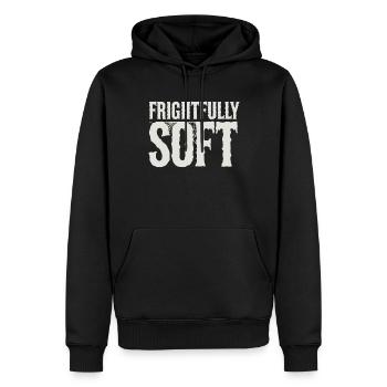 Confortable, Horreur, Esthétique, Effrayant, Confortable - Sweat à capuche Premium bio Homme - noir - Devant - Nico (187cm)