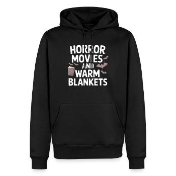 Confortable, Horreur, Esthétique, Effrayant, Confortable - Sweat à capuche Premium bio Homme - noir - Devant - Nico (187cm)