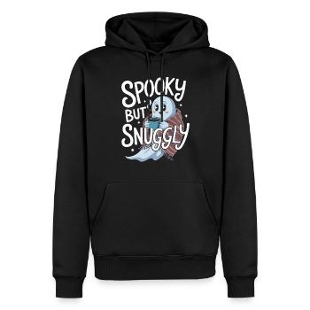 Cozy, Horror, Aesthetics, Spooky, Cozy - Men’s Premium Organic Hoodie - black - Front - Nico (187cm)