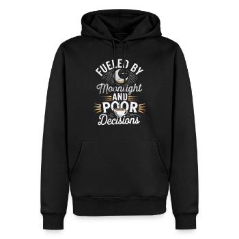 Funktioneller Sarkasmus-morgen Für Nachteulen - Männer Premium Bio Hoodie - Schwarz - Vorne - Nico (187cm)