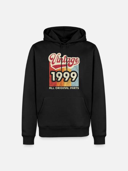 Millésime 1999 - Sweat à capuche Premium bio Homme - noir