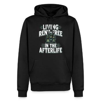 Paranormal Comedy Funny Ghost Humor Lighthearted - Men’s Premium Organic Hoodie - black - Front - Nico (187cm)