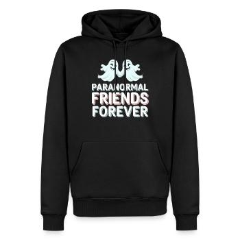 Paranormal Comedy Funny Ghost Humor Lighthearted - Men’s Premium Organic Hoodie - black - Front - Nico (187cm)