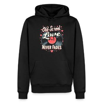 Romantische Nostalgie Vintage Romance Classic Love - Männer Premium Bio Hoodie - Schwarz - Vorne - Nico (187cm)
