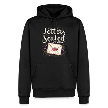 Romantische Nostalgie Vintage Romance Classic Love - Männer Premium Bio Hoodie - Schwarz - Vorne - Nico (187cm)