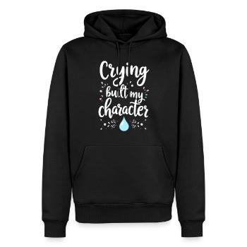 Autonomisation de la séparation, amour de soi, nouveaux départs - Sweat à capuche Premium bio Homme - noir - Devant - Nico (187cm)