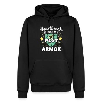 Autonomisation de la séparation, amour de soi, nouveaux départs - Sweat à capuche Premium bio Homme - noir - Devant - Nico (187cm)