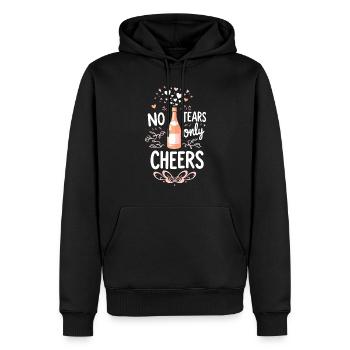 Séparation, autonomisation, amour de soi, nouveaux départs - Sweat à capuche Premium bio Homme - noir - Devant - Nico (187cm)