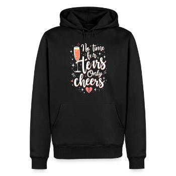 Autonomisation de la séparation, amour de soi, nouveaux départs - Sweat à capuche Premium bio Homme - noir - Devant - Nico (187cm)