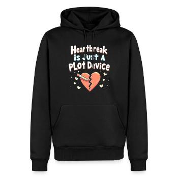 Séparation, autonomisation, amour de soi, nouveaux départs - Sweat à capuche Premium bio Homme - noir - Devant - Nico (187cm)