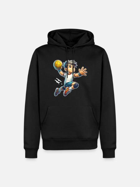 Handball Handballer - Herre Premium økologisk hoodie - sort