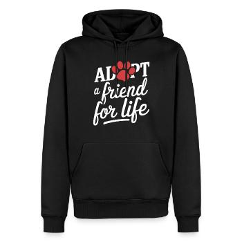 Freiwillige Tierrettung Animal Shelter Heroes - Männer Premium Bio Hoodie - Schwarz - Vorne - Nico (187cm)