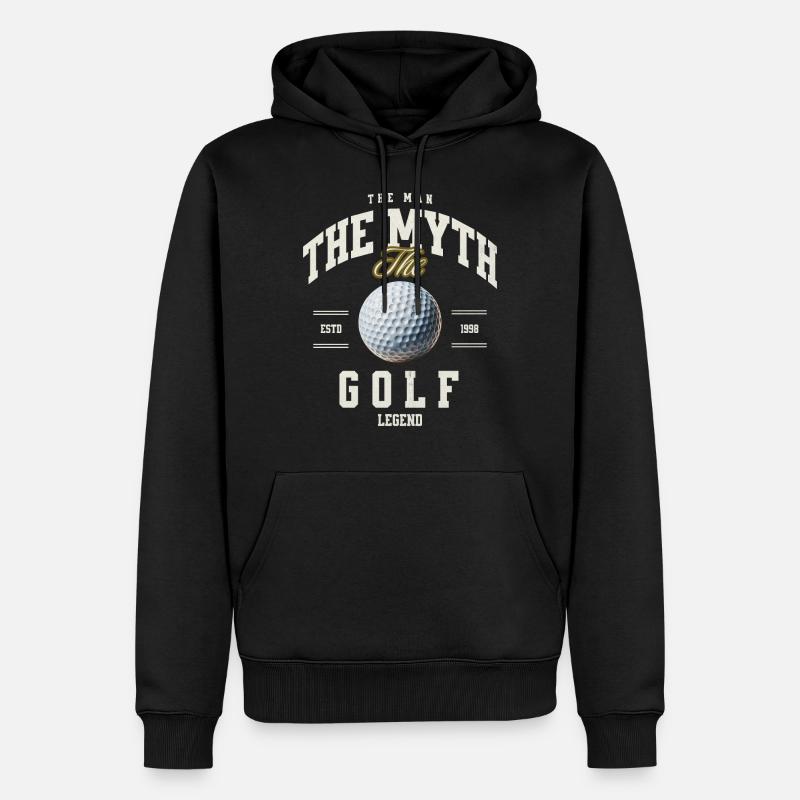 Golfe - Sweat à capuche Premium bio Homme - noir