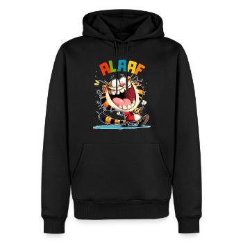 Carnival Tiger Kölle Alaaf Costume Cologne Funny - Men’s Premium Organic Hoodie - black - Front - Nico (187cm)