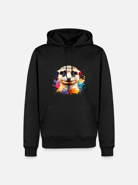 Meerkat - Men’s Premium Organic Hoodie - black